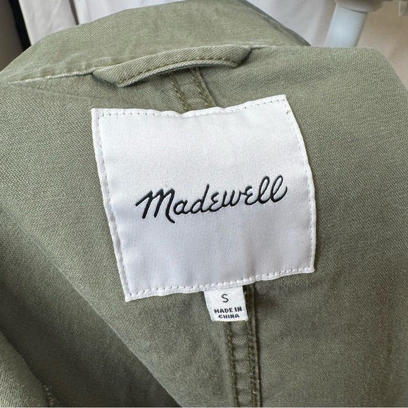 Madewell Green Utility Jacket with Adjustable Waist Size Small - Medium - Picture 14 of 15